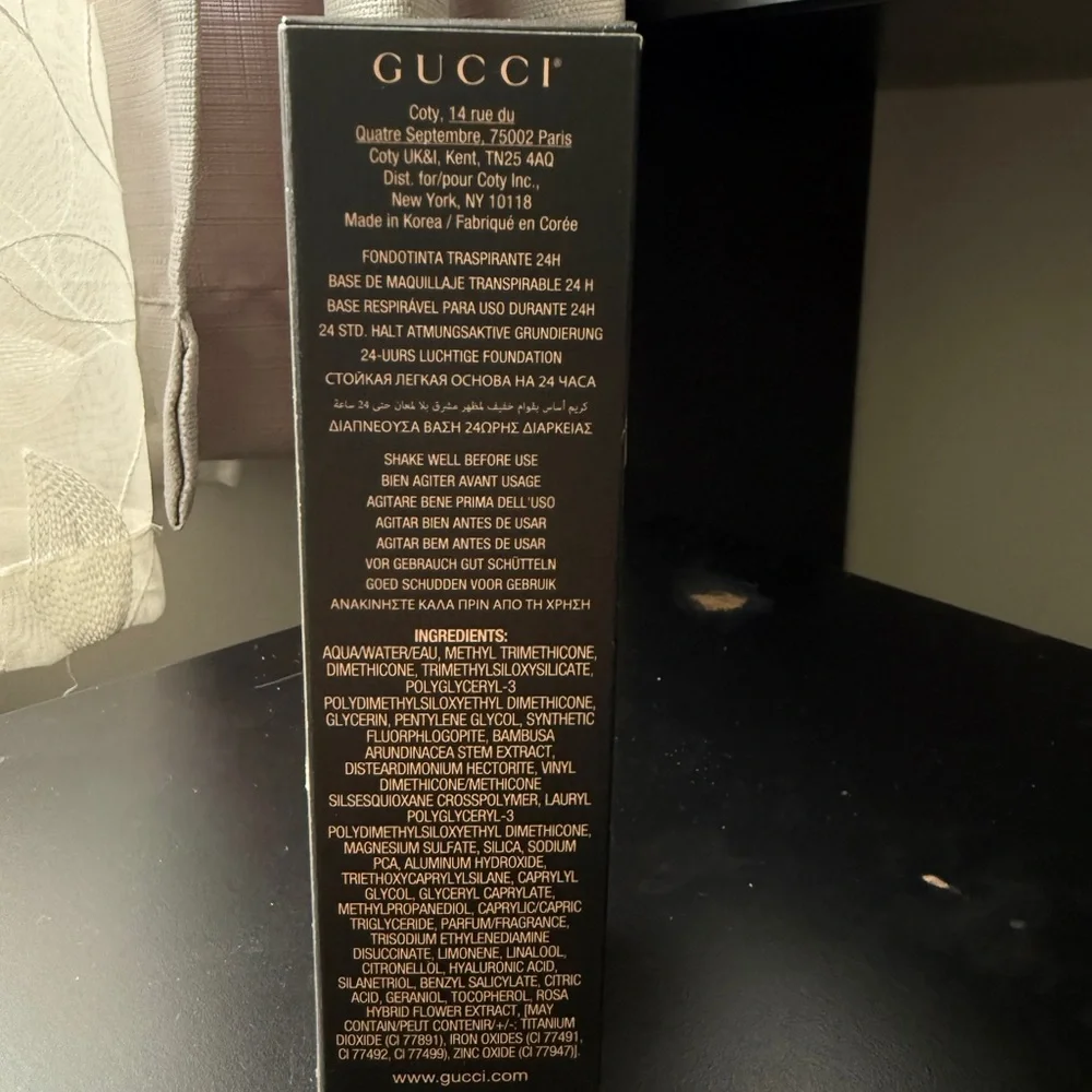 GUCCI 24 Hour Full Coverage Luminous Matte Finish Foundation Shade 132W